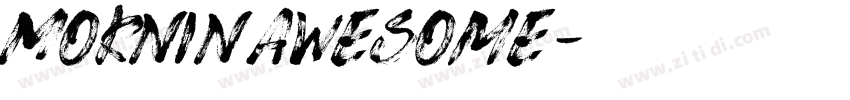 Mornin Awesome字体转换